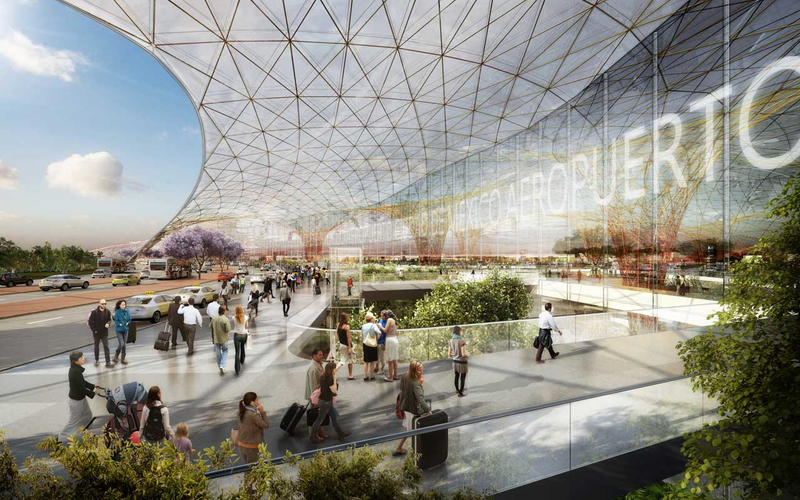 Illustration for article titled Mexico City's New Mega-Airport Will Collect Its Own Energy and Water